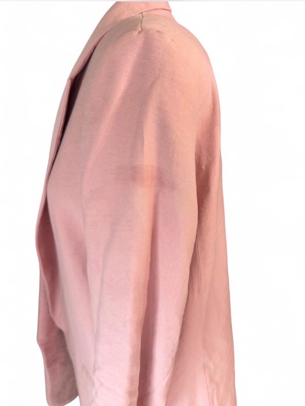 Zara Pink Open Front Longline Blazer Jacket Size M - Picture 4 of 6